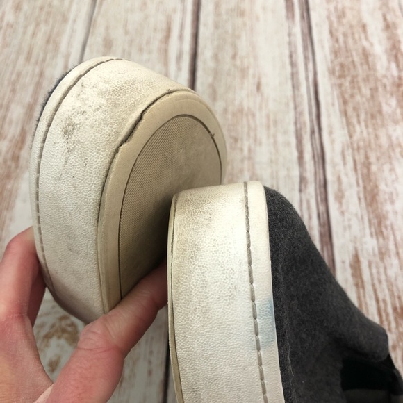 Vince Grey Wool Flatform Slip-on Shoes Size 10 - Picture 7 of 10